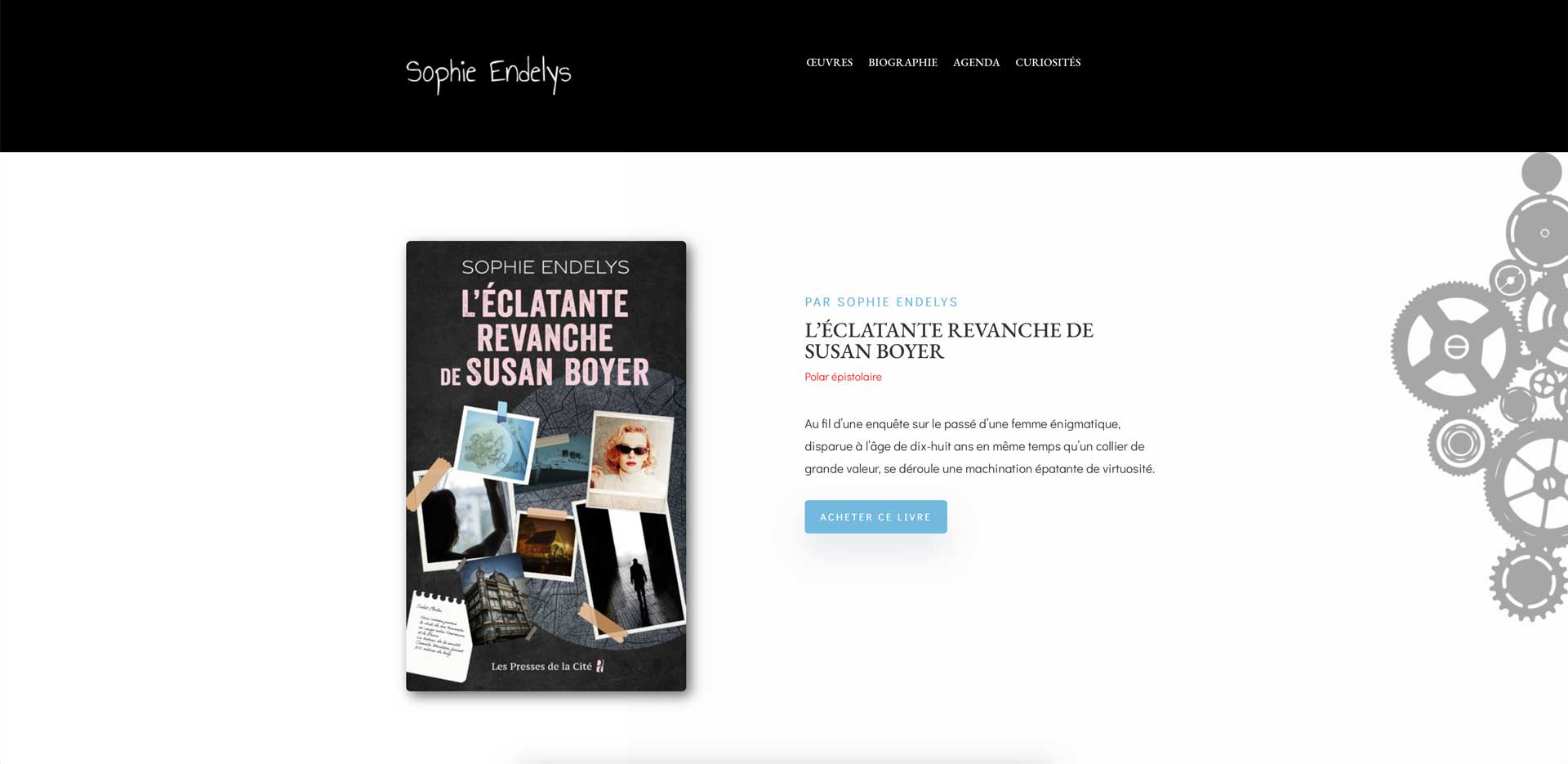 Site internet de Sophie Endelys