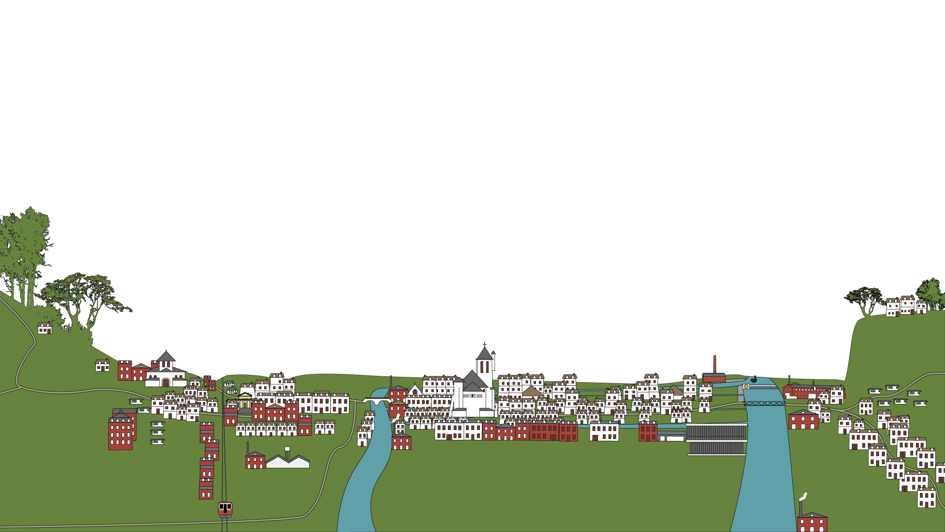 Histoire d'une ville en dix minutes et en dessin animé : année 1950